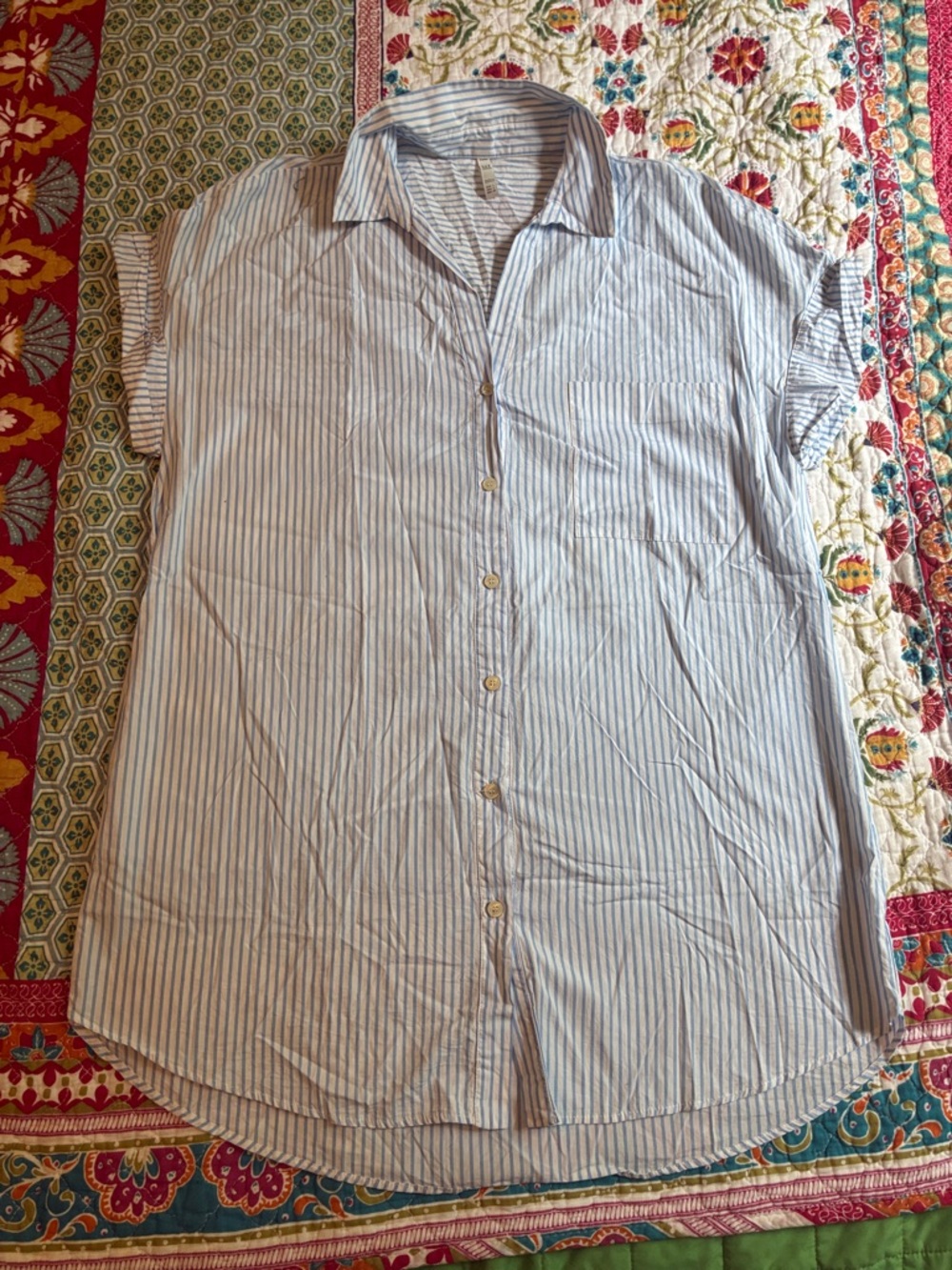 Zara striped button up shirt dress